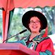 Dr. Maggie Kigozi delivers the Commencement Speech on Day 2 of the 76th Graduation Ceremony. 76th Graduation Ceremony, Day 2, College of Natural Sciences (CoNAS), the College of Veterinary Medicine, Animal Resources and Bio-Security (CoVAB), the College of Health Sciences (CHS) and the School of Public Health (SPH). Commencement Speaker-Dr. Margaret J. Kigozi, Makerere University Endowment Fund Chairperson. 25th February 2026, Freedom Square, Kampala Uganda, East Africa.