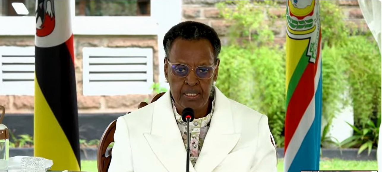 The Guest of Honour, Hon. Janet Kataaha Museveni, First Lady and Minister of Education & Sports, praised Makerere University for its transformative impact on lives and Uganda’s future. 76th Graduation Ceremony, Day 3, College of Business and Management Sciences (CoBAMS). Commencement Speaker-Dr. Patricia Adongo Ojangole, Managing Director, Uganda Development Bank Limited. 26th February 2026, Freedom Square, Makerere University, Kampala Uganda, East Africa.