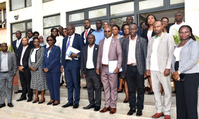 Prof. Edward Bbaale (Centre) with participants at the commencement of training. Parliament of Uganda, in collaboration with the Ministry of Finance, Planning and Economic Development and Public Investment Management (PIM) Centre of Excellence at Makerere University launch five-day intensive training programme on Integrated Macroeconomic Modelling to strengthen fiscal governance and enhancing evidence-based decision-making, February 2026, Kampala Uganda, East Africa.