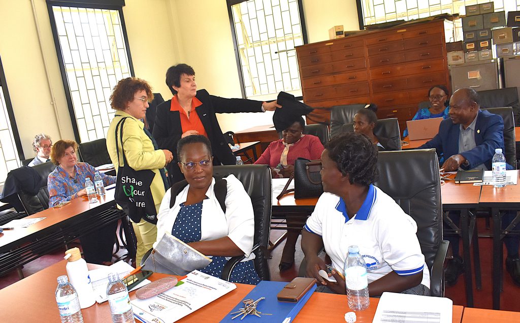 BOKU University Rector presents souvenirs to the team. Department of Zoology, Entomology and Fisheries Sciences hosted a high-level delegation from the University of Natural Resources and Life Sciences, Vienna (BOKU), to discuss strategies for future collaboration in a partnership that has spanned five decades, 11th February 2026, College of Natural Sciences (CoNAS), Makerere University, Kampala Uganda, East Africa.