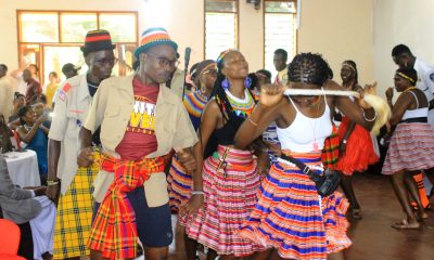 The Karamojong traditional dance at the Mastercard Foundation Scholars Program at Makerere University Annual Cultural Dinner on 13th February 2026. Mastercard Foundation Scholars Program at Makerere University annual cultural dinner to reconnect the Scholars community, share key Program updates, and create an inclusive space to strengthen belonging and engagement, 13th February 2026, Kampala Uganda, East Africa.