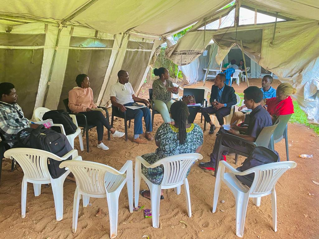 Olivia Nakisita during a data collection training session at the African Humanitarian Agency (AHA) offices in Kabuusu, a suburb of Kampala in Rubaga Division. Makerere University School of Public Health Communications Office, Graduation Profiles Series, 76th Graduation Ceremony, Olivia Nakisita, āMaternal Health Services for Adolescent Refugees in Urban Settings in Uganda: Access, Utilisation, and Health Facility Readiness,ā Kampala Uganda, East Africa.