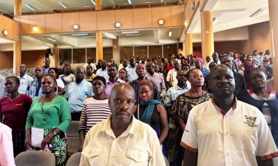 A section of Support Staff that attended the training in the Yusuf Lule Auditorium. Safeguarding and Inclusion training for support staff held February 2026 in the Yusuf Lule Central Teaching Facility (CTF) Auditorium, Makerere University, Kampala Uganda, East Africa.