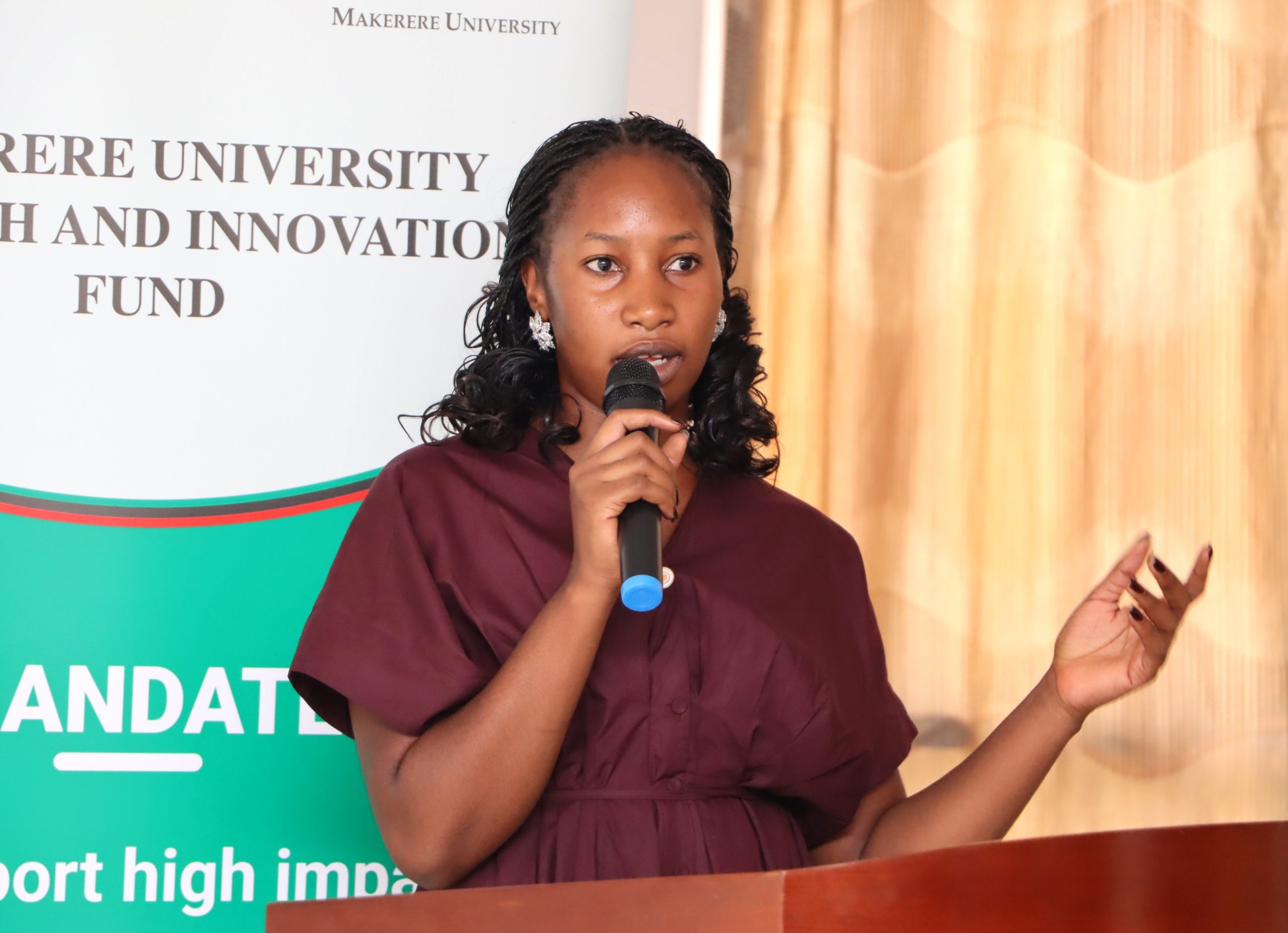 Alice Nalweera presenting on Climate change Mitigation and Adaptation. Environment for Development (EfD) Uganda, College of Business and Management Sciences (CoBAMS) capacity-building initiative to equip local government officers with practical tools to better manage natural resources amid growing environmental pressures funded by the Government of Uganda through the Makerere University Research and Innovation Fund (Mak-RIF), 26th March 2026, Soroti, Uganda, East Africa.