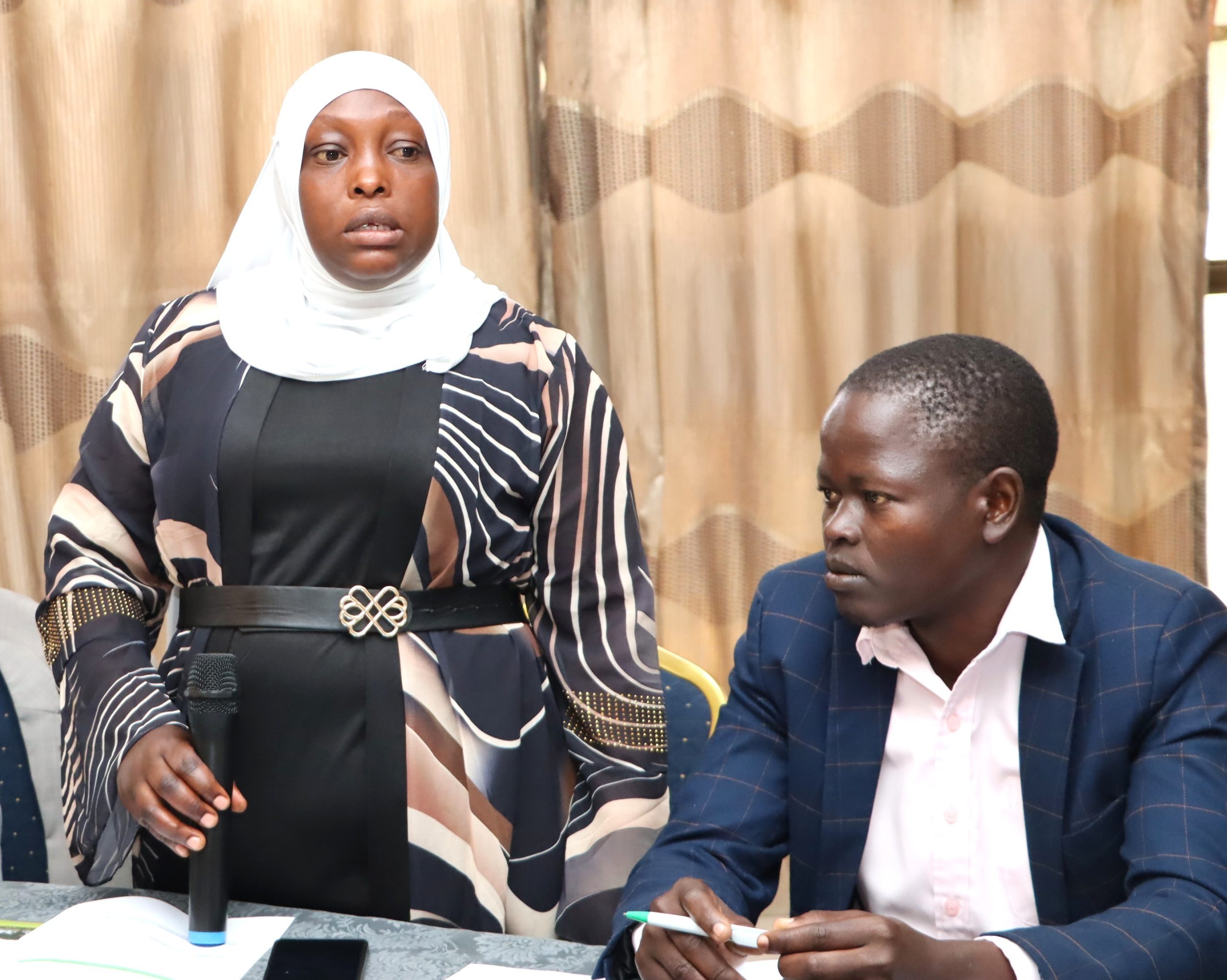 Kapchorwa Local Government Environmental Officer contributing during the session. Environment for Development (EfD) Uganda, College of Business and Management Sciences (CoBAMS) capacity-building initiative to equip local government officers with practical tools to better manage natural resources amid growing environmental pressures funded by the Government of Uganda through the Makerere University Research and Innovation Fund (Mak-RIF), 26th March 2026, Soroti, Uganda, East Africa.