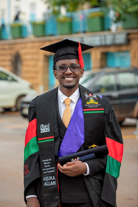 Aijuka Allan. 76th Graduation Ceremony, Day 1, School of Law (SoL). Commencement Speaker-Prof. Nicholas Ozor, the Executive Director of the African Technology Policy Studies Network, Nairobi, Kenya. 24th February 202, Freedom Square, Makerere University, Kampala Uganda, East Africa.