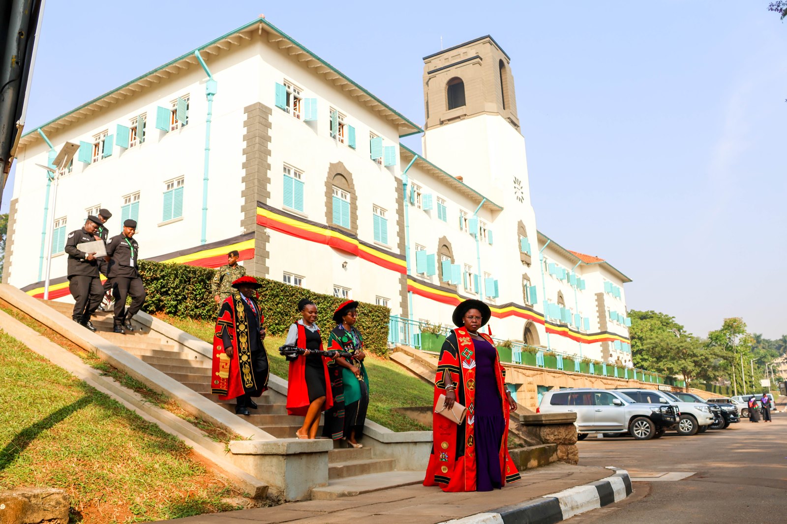 State Minister Dr. Joyce Kaducu Moriku during the 76th Mak Graduation Ceremony last week. 76th Graduation Ceremony, Day 2, School of Public Health (MakSPH). Commencement Speaker-Dr. Margaret J. Kigozi, Makerere University Endowment Fund Chairperson. 25th February 2026, Freedom Square, Kampala Uganda, East Africa.