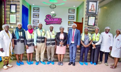 Right to Left: Ms Carol Nakawesa, Mr Paul, Ms Caroline Kainomugisha, Ms Hawa Ndagire, Dr. Denis Ngabirano, Ms Maureen Ngabirano, Dr. Jude Mugarura, Dr. Sendawula Kassim, Ms Annet Nakandi and Dr. Sarah Bimbona. Makerere University Advancement Office, College of Business and Management Sciences (CoBAMS) and the University Innovation Pod visit to Psalms Food Industries, Wakiso Uganda, East Africa, 2nd March 2026 to discuss a prospective partnership aimed at strengthening university–industry collaboration in manufacturing, research, innovation, and skills development.