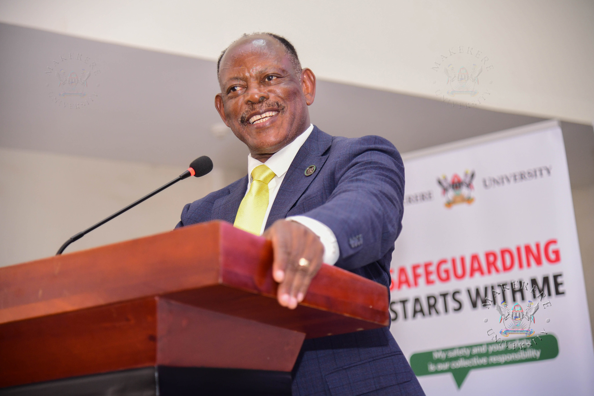 Prof. Barnabas Nawangwe. Annual Safeguarding Message Contest Grand Finale, 17th March 2026, Main Hall, Main Building, Makerere University, Kampala Uganda, East Africa.