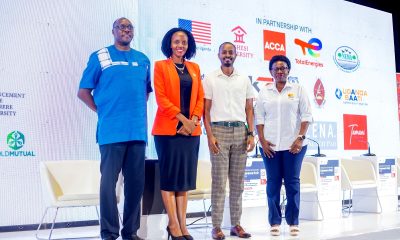 Some of the Panelists on Day 2 from Left to Right: Prof. Anthony Gidudu, Ms. Blessing Owomugisha Immaculate, Mr. Ezra On’rel Nuwenyine and Prof. Justine Namaalwa Jjumba. Three-day Careers Fair 2026, bringing together students, industry leaders, and policymakers to discuss the future of work in the era of Artificial Intelligence (AI), Day 2 held under the theme “Scholarship and fellowship opportunities for students and graduates in the United States (US)”, 12th March 2026, Yusuf Lule Central Teaching Facility Auditorium, Makerere University, Kampala Uganda, East Africa.