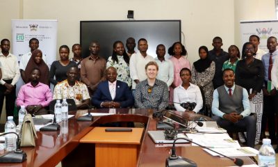 Participants in a group photo after the research seminar organised by the EfD Centre on 9th March 2026. Environment for Development (EfD) Centre research seminar by UK-based Duke University Postdoctoral Scholar Dr. Danny Tobin's study titled, “Guiding Private Afforestation to raise public-Goods Provision : Exploring Farmers preferences for trees within an NGO Tree planting program in Southern India” 9th March 2026, Yusuf Lule Central Teaching Facility, Makerere University, Kampala Uganda, East Africa.