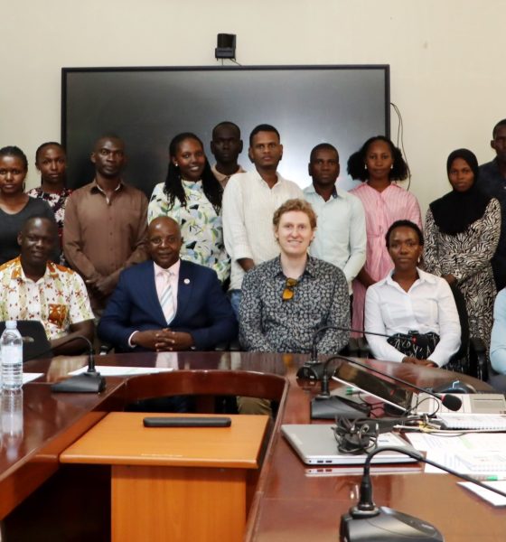 Participants in a group photo after the research seminar organised by the EfD Centre on 9th March 2026. Environment for Development (EfD) Centre research seminar by UK-based Duke University Postdoctoral Scholar Dr. Danny Tobin's study titled, “Guiding Private Afforestation to raise public-Goods Provision : Exploring Farmers preferences for trees within an NGO Tree planting program in Southern India” 9th March 2026, Yusuf Lule Central Teaching Facility, Makerere University, Kampala Uganda, East Africa.