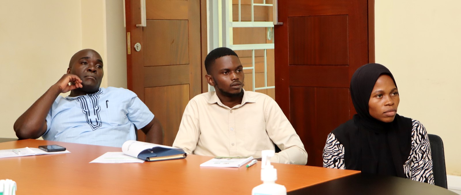 Some of the participants during the seminar. Environment for Development (EfD) Centre research seminar by UK-based Duke University Postdoctoral Scholar Dr. Danny Tobin's study titled, “Guiding Private Afforestation to raise public-Goods Provision : Exploring Farmers preferences for trees within an NGO Tree planting program in Southern India” 9th March 2026, Yusuf Lule Central Teaching Facility, Makerere University, Kampala Uganda, East Africa.