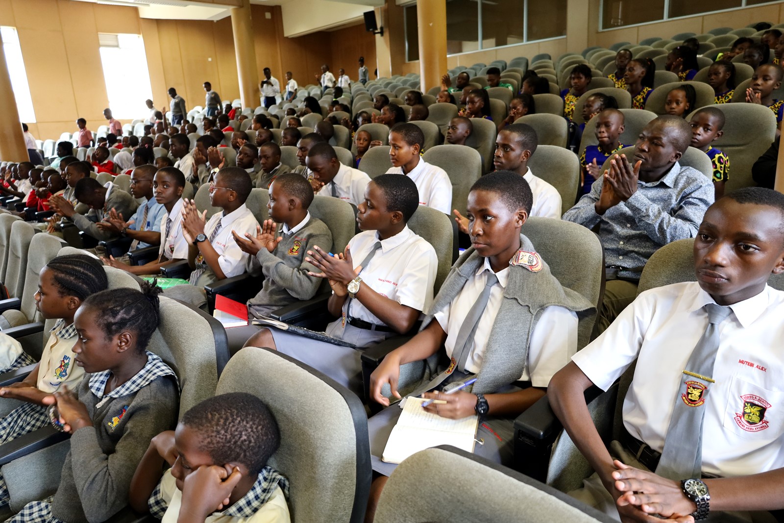 Some of the attendees. Inaugural Schools Environmental Conference organised by the Environment for Development (EfD) Uganda in partnership with the Green Vests Initiative, the National Environment Management Authority (NEMA), and the Kampala Capital City Authority (KCCA), theme “Strengthening Environmental Stewardship in Schools”, 20th March 2026, Yusuf Lule Central Teaching Facility Auditorium, Makerere University, Kampala Uganda, East Africa.