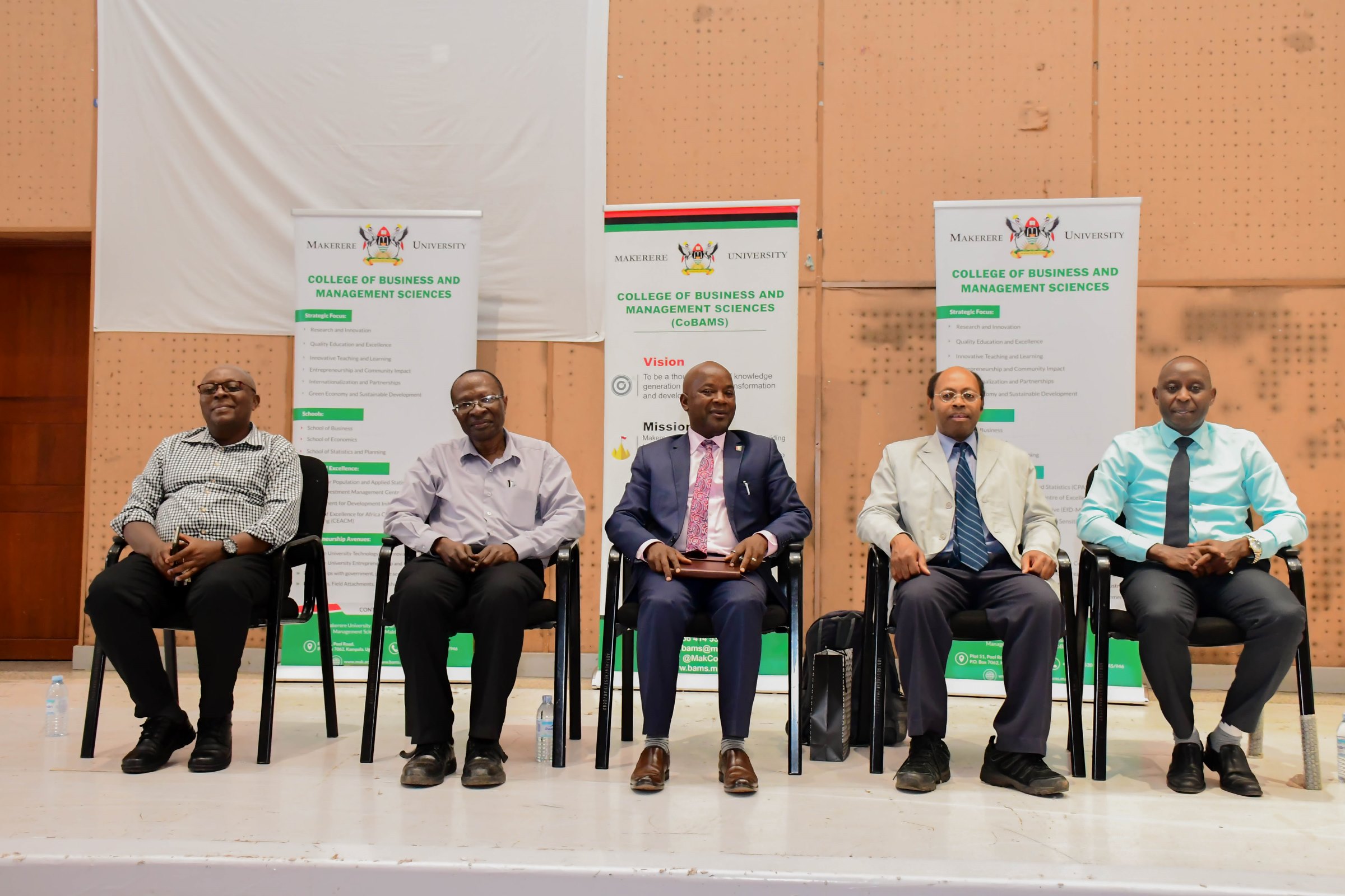 Staff from the College of Business and Management Sciences attend a public lecture on “Research Collaboration Across Borders,” highlighting the university’s commitment to teaching, research, community outreach, and long-term academic partnerships. Public lecture, titled: Research Collaboration across borders by Prof. Ken Kamoche from Nottingham University, 3rd March 2026, Yusuf Lule Central Teaching Facility Auditorium, Makerere University, Kampala Uganda, East Africa.