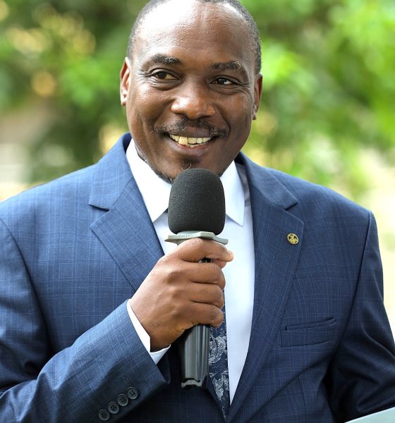 The Principal of CoNAS, Prof. Winston Tumps Ireeta welcoming participants to the exhibition. College of Natural Sciences (CoNAS) successfully held its first Annual Science Exhibition from Thursday, 5th March to Saturday, 7th March 2026, at the Science Quadrangle, Makerere University, Kampala Uganda, East Africa.