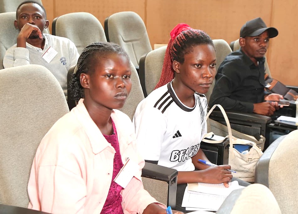 Some of the University students that attended the dissemination workshop. Dissemination of findings of Nationwide study by the School of Biosciences, College of Natural Sciences (CONAS), undertaken among 5,000 participants across 100 districts in response to growing concerns over the long-term decline in Biology performance in the Uganda Advanced Certificate of Education (UACE) examinations, 19th March 2026, Yusuf Lule Central Teaching Facility Auditorium, Makerere University, Kampala Uganda, East Africa.
