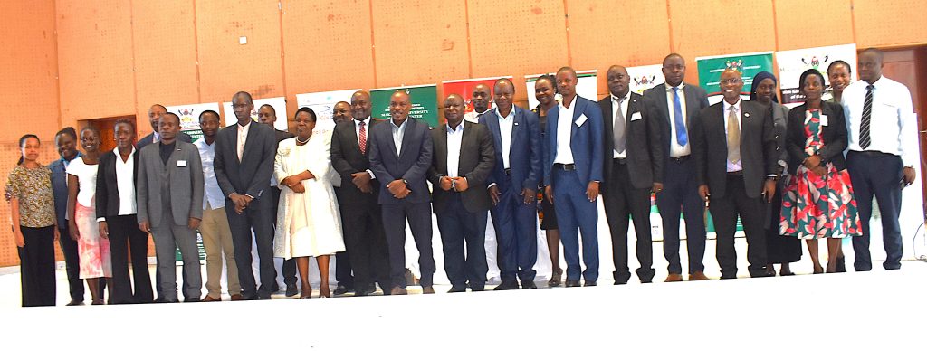 The project team and stakeholders at the workshop. Dissemination of findings of Nationwide study by the School of Biosciences, College of Natural Sciences (CONAS), undertaken among 5,000 participants across 100 districts in response to growing concerns over the long-term decline in Biology performance in the Uganda Advanced Certificate of Education (UACE) examinations, 19th March 2026, Yusuf Lule Central Teaching Facility Auditorium, Makerere University, Kampala Uganda, East Africa.