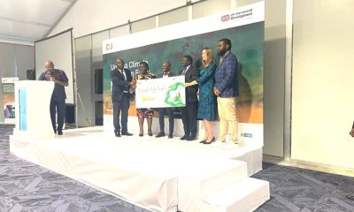 The team led by Dr. Abubakar Sadik Mustafa (3rd L) receiving the award on 26th February 2026. Research team from the Department of Plant Sciences, Microbiology, and Biotechnology, College of Natural Sciences (CONAS), Makerere University led by Dr. Abubakar Sadik Mustafa (Principal Investigator) awarded prestigious Uganda Climate Innovation Fund (UCIF) to support pioneering the development of a plant-based organic fungicide aimed at significantly reducing Aspergillus growth and aflatoxin contamination in maize, 26th February 2026, Kampala Uganda, East Africa.