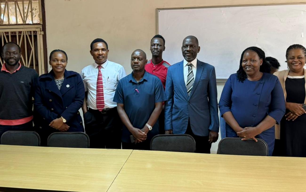Prof. Julius Kikooma and Prof. Ruth Nsibirano during the visit to IGDS on 27th March 2026. Directorate of Graduate Training (DGT) digital transformation in graduate education with the implementation of the Research Information Management System (RIMS), a platform expected to end supervision delays, enhance transparency, close long-standing gaps, and boost research excellence, 27th March 2026, Institute of Gender and Development Studies (IGDS), Makerere University, Kampala Uganda, East Africa.