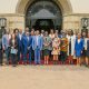 A group photo of representatives from various partners at the MOU signing. Signing MoU with International Development Association (IDA), World Bank Group, establishing a strategic partnership aimed at strengthening environmental and social sustainability systems in Uganda and the wider East African region, 5th March 2026, Main Building, Makerere University, Kampala Uganda, East Africa.