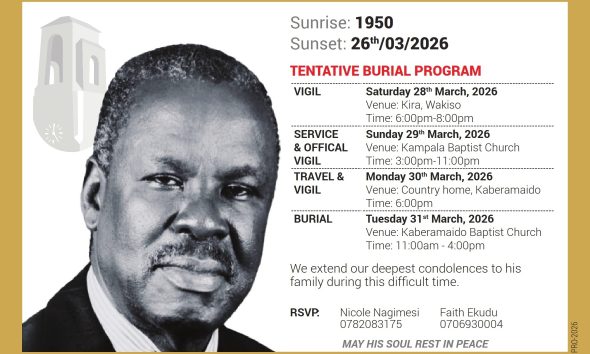 Celebrating Pastor John M. Ekudu-Adoku, Dean of Students (1995-2010). Makerere University, Kampala Uganda, East Africa