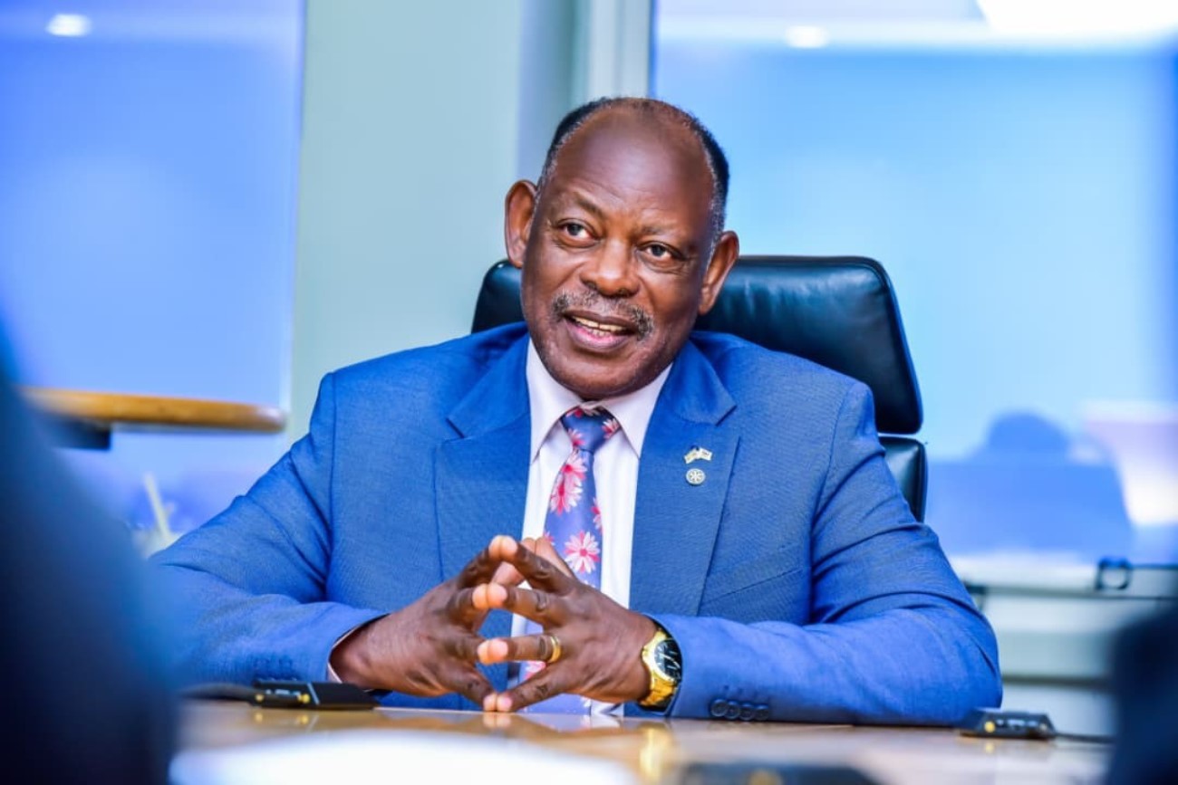 Prof. Barnabas Nawangwe giving his remark during the meeting. Vice Chancellor, Makerere University, Prof. Barnabas Nawangwe courtesy visit to Stanbic Bank Uganda’s Chief Executive Officer, Mr Mumba Kalifungwa, 5th March 2026, Kampala Uganda, East Africa.