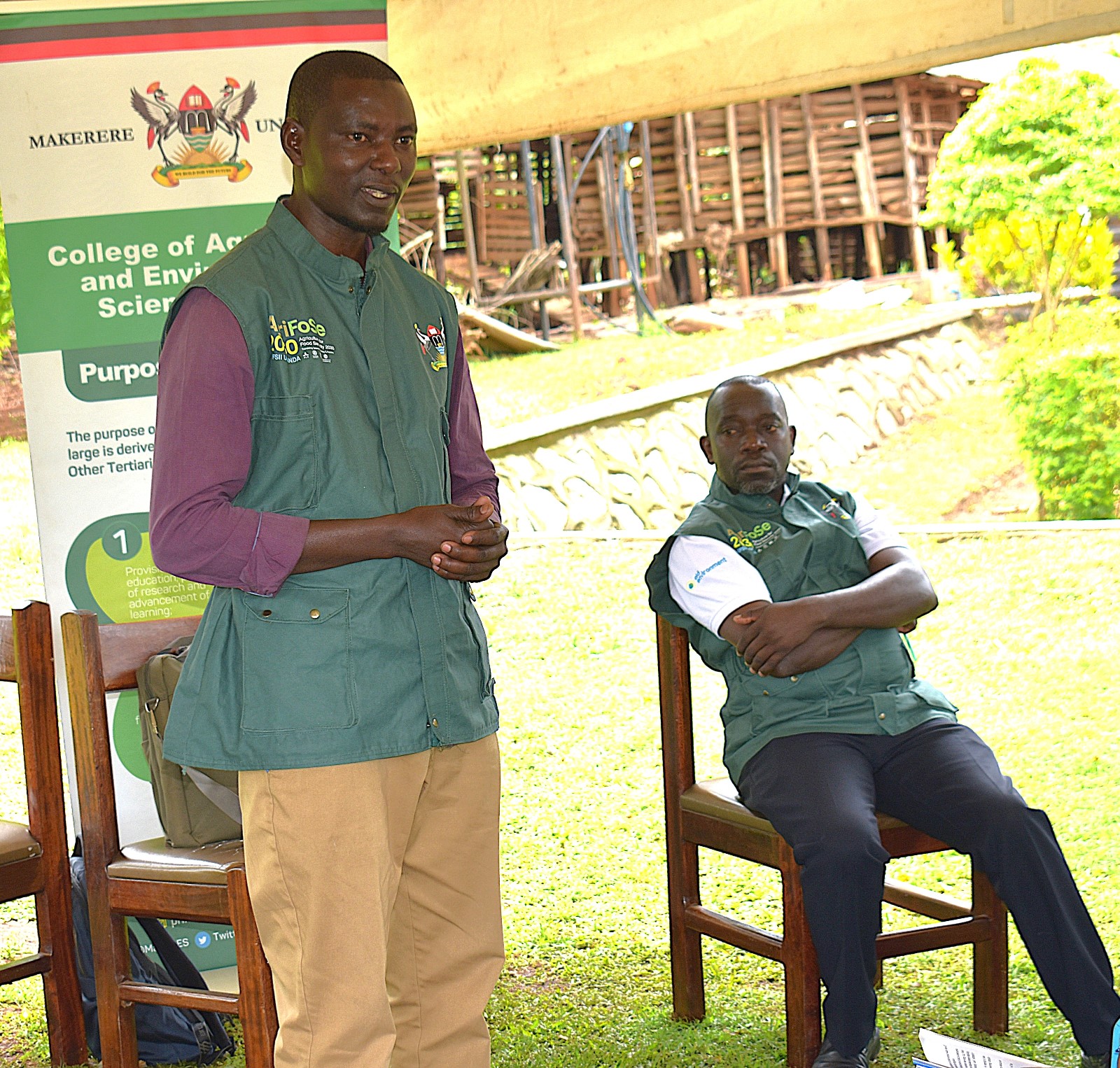 Mr. Juma Wephukulu educated the farmers on the importance of proper documentation. Phase II of the Resilient Urban Food Systems (RUFS) Project to strengthen urban food systems to withstand climate-related shocks such as floods and droughts by promoting climate-smart agricultural practices that empower farmers to sustain productive, profitable, and resilient operations, ultimately improving livelihoods and contributing to stable urban food supplies by Department of Geography, Geo-Informatics, and Climate Sciences, College of Agricultural and Environmental Sciences (CAES), Makerere University, Kampala Uganda, East Africa supported by the AgriFoSe2030 Programme. Mbale City Training 26th-27th March 2026.