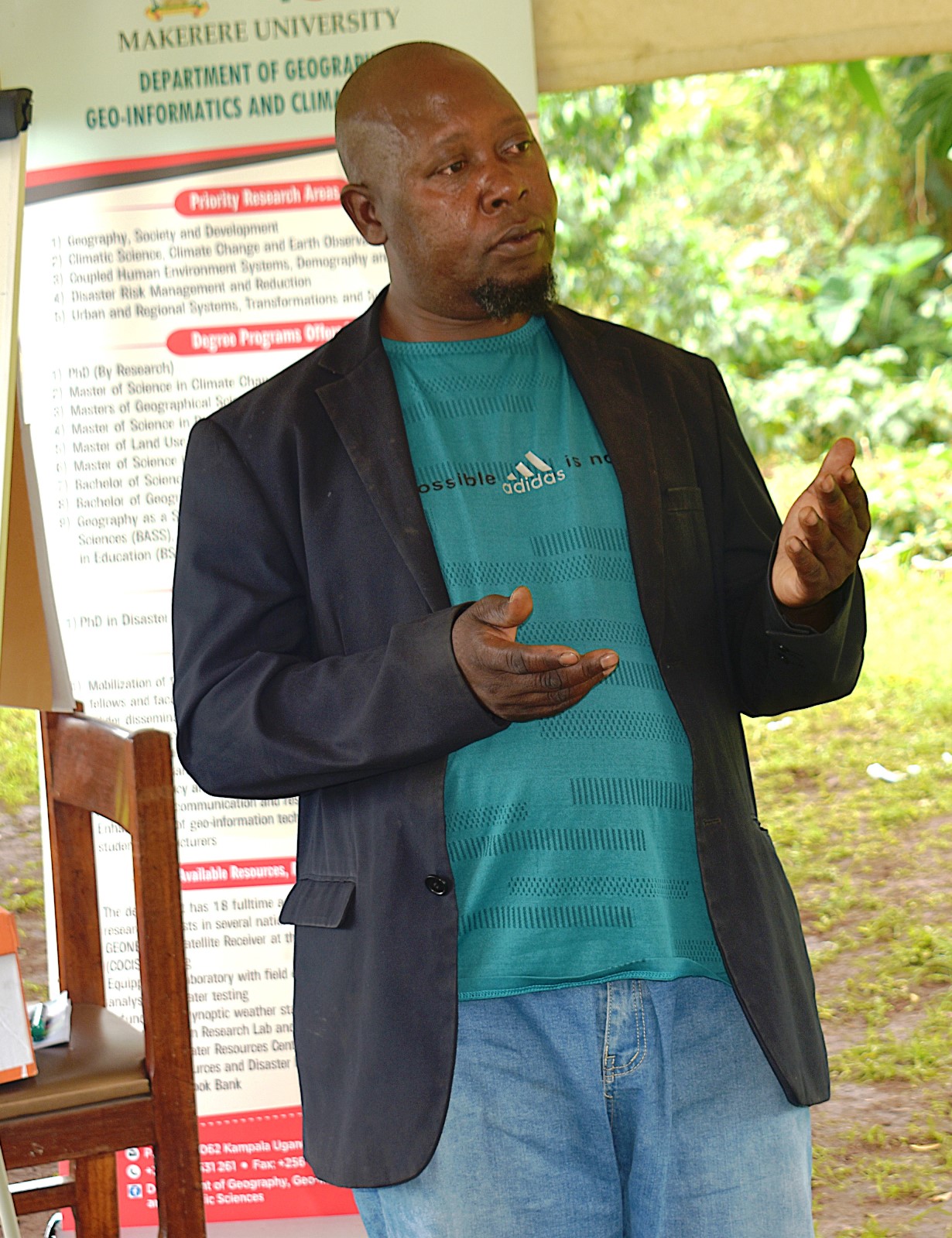 Mr. Munowa Hassan, LC1 Chairman of Nankusi Cell in Northern City Division, Mbale City. Phase II of the Resilient Urban Food Systems (RUFS) Project to strengthen urban food systems to withstand climate-related shocks such as floods and droughts by promoting climate-smart agricultural practices that empower farmers to sustain productive, profitable, and resilient operations, ultimately improving livelihoods and contributing to stable urban food supplies by Department of Geography, Geo-Informatics, and Climate Sciences, College of Agricultural and Environmental Sciences (CAES), Makerere University, Kampala Uganda, East Africa supported by the AgriFoSe2030 Programme. Mbale City Training 26th-27th March 2026.