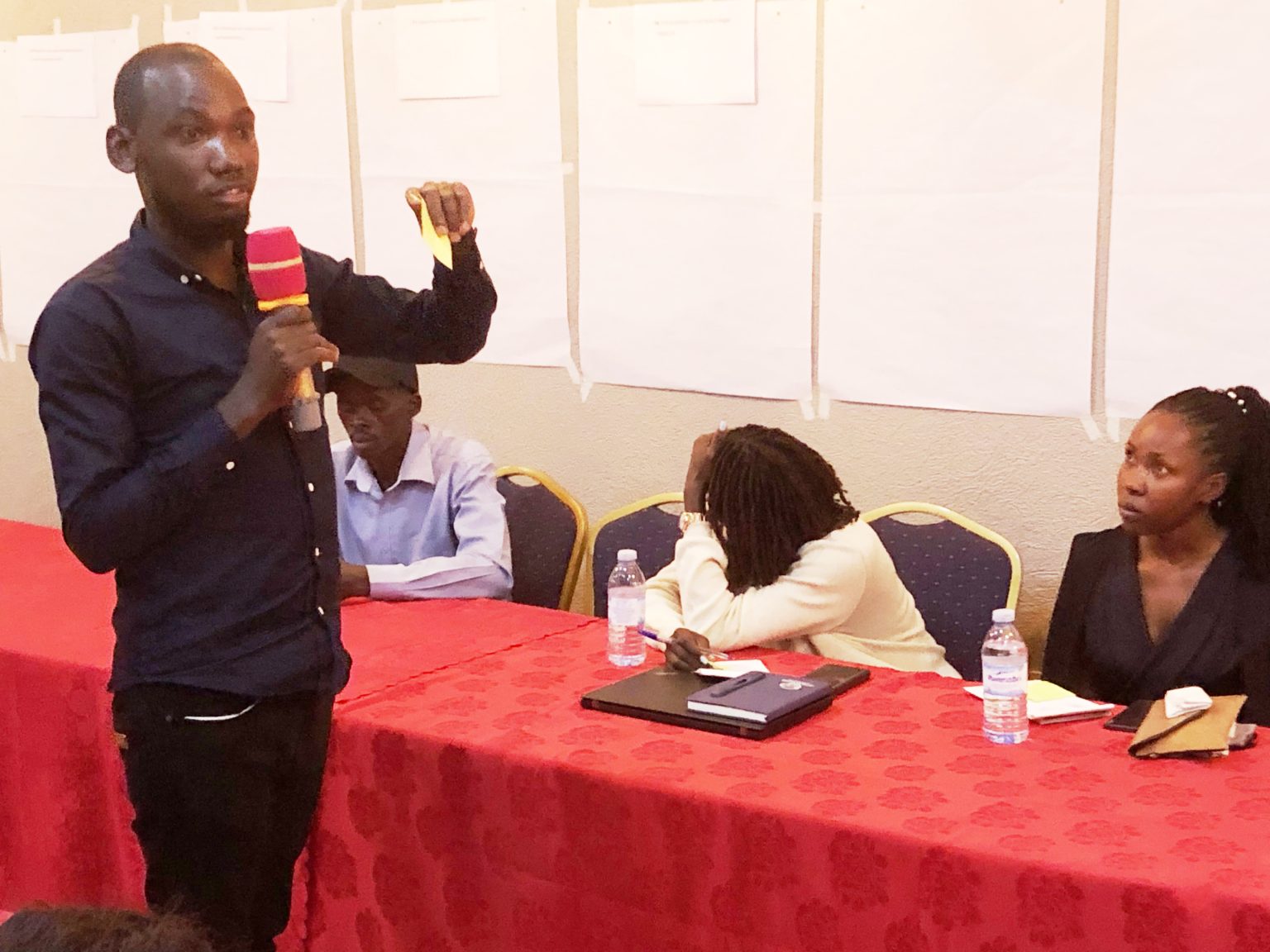 Mr. Patrick Kayima, a PhD Fellow at the Department of Geography, Geoinformatics and Climatic Sciences, Makerere University, guiding participants on GLA Methodology. Youth for Climate Justice (Y4CJ) project, School of Forestry, Environmental and Geographical Sciences, College of Agricultural and Environmental Sciences (CAES), Makerere University groundbreaking initiative that amplifies the voices and agency of marginalized youth in the global South and North. Mission - foster sustainable and effective climate activism among young people from diverse backgrounds, while prioritizing their well-being and social justice. Co-creation workshop, 13th March 2026, JFrigh Hotel Makerere – Kikoni, Kampala Uganda, East Africa.