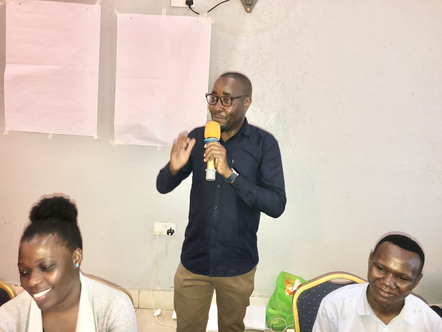 Professor Frank Mugagga addresses participants. Youth for Climate Justice (Y4CJ) project, School of Forestry, Environmental and Geographical Sciences, College of Agricultural and Environmental Sciences (CAES), Makerere University groundbreaking initiative that amplifies the voices and agency of marginalized youth in the global South and North. Mission - foster sustainable and effective climate activism among young people from diverse backgrounds, while prioritizing their well-being and social justice. Co-creation workshop, 13th March 2026, JFrigh Hotel Makerere – Kikoni, Kampala Uganda, East Africa.