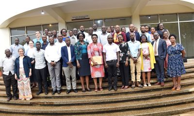 Participants pose for a group photo on the opening day of the training, 30th March 2026. College of Agricultural and Environmental Sciences (CAES) in collaboration with the Uganda Red Cross Society, Mbarara University of Science and Technology, and Vienna University of Technology, Austria, comprehensive two-day training on Integrated Fecal Sludge and Solid Waste Management, 30th-31st March 2026, School of Food Technology, Nutrition and Bioengineering Conference Hall, Makerere University, Kampala Uganda, East Africa.