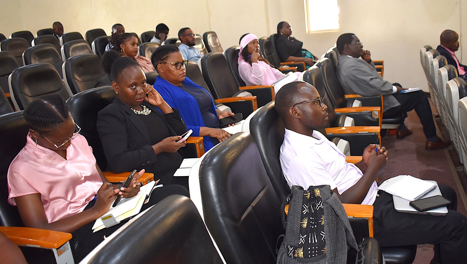 Participants from various segments of the waste management value chain during the training session. College of Agricultural and Environmental Sciences (CAES) in collaboration with the Uganda Red Cross Society, Mbarara University of Science and Technology, and Vienna University of Technology, Austria, comprehensive two-day training on Integrated Fecal Sludge and Solid Waste Management, 30th-31st March 2026, School of Food Technology, Nutrition and Bioengineering Conference Hall, Makerere University, Kampala Uganda, East Africa.