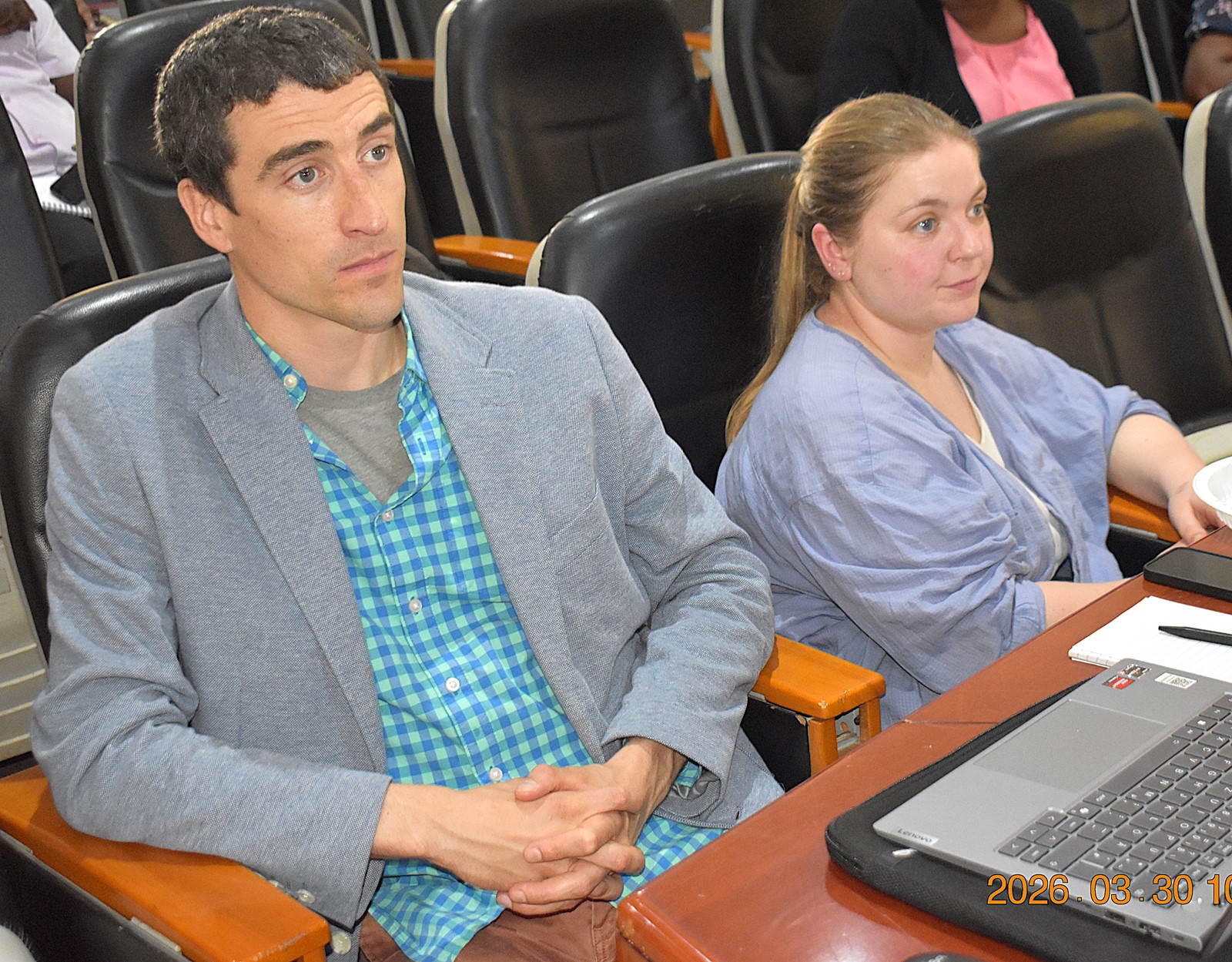 Mr. Richard David Le, and Ms. Sara Neuburg, PhD students at Vienna University of Technology in Austria delivered presentations on integrated fecal sludge management and material flow analysis. College of Agricultural and Environmental Sciences (CAES) in collaboration with the Uganda Red Cross Society, Mbarara University of Science and Technology, and Vienna University of Technology, Austria, comprehensive two-day training on Integrated Fecal Sludge and Solid Waste Management, 30th-31st March 2026, School of Food Technology, Nutrition and Bioengineering Conference Hall, Makerere University, Kampala Uganda, East Africa.