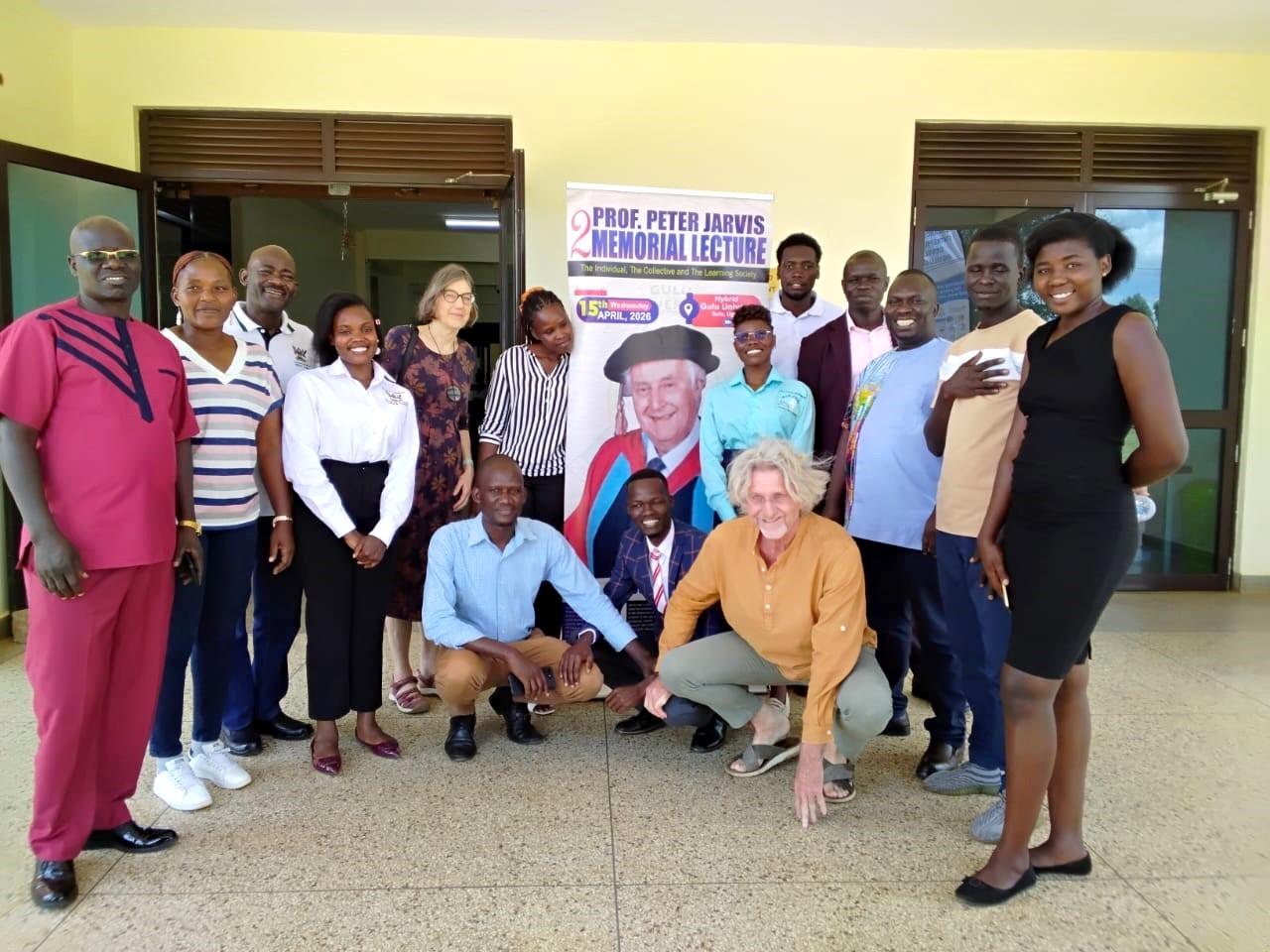 The Department of Adult and Community Education team with other participants. Department of Adult and Community Education, College of Education and External Studies at Makerere University, Kampala Uganda, East Africa participation in the Second Professor Peter Jarvis Memorial Lecture, 15th April 2026, Gulu University, Uganda, East Africa.