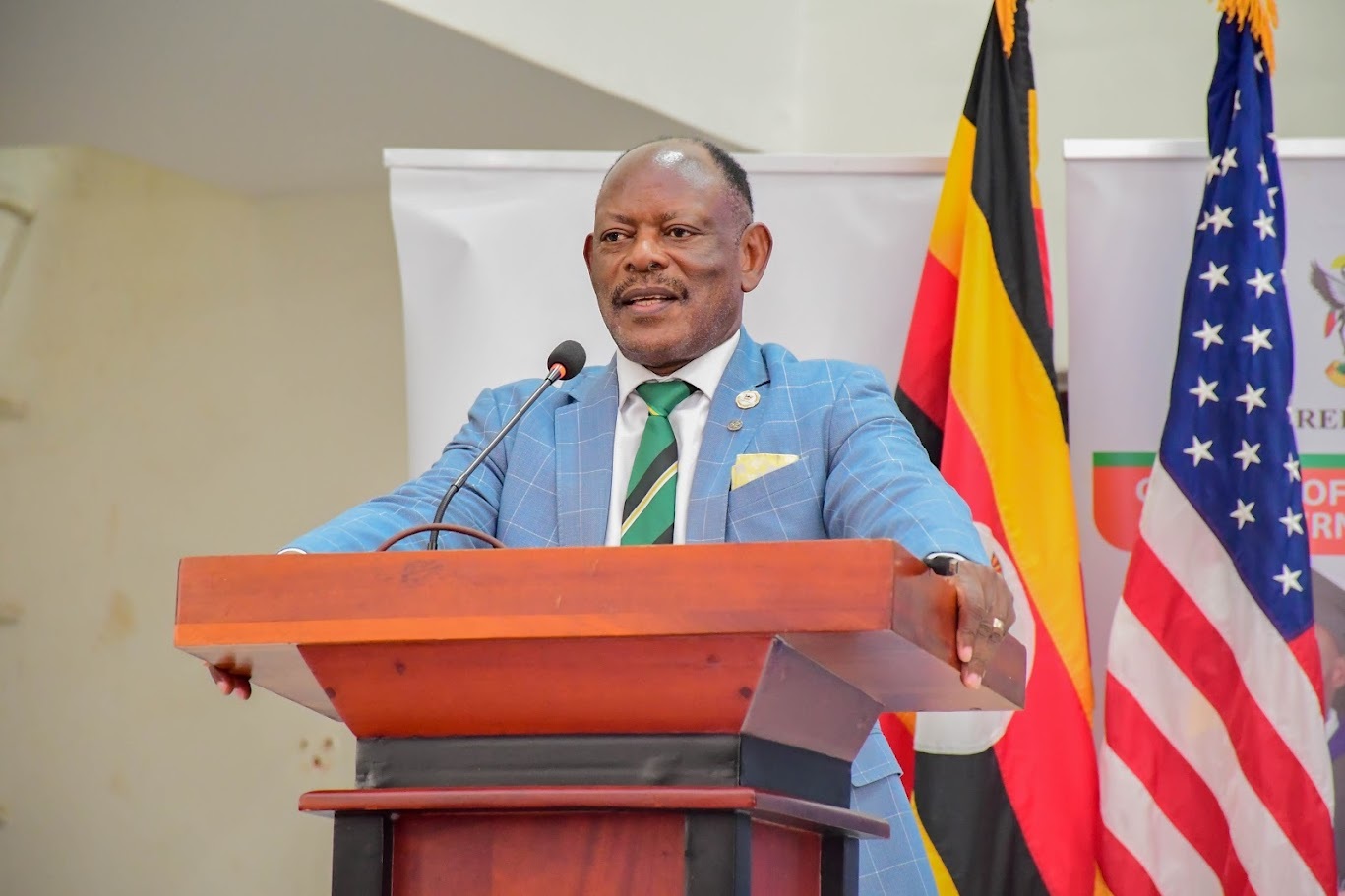 Prof. Barnabas Nawangwe, giving his remarks during the Senteza Kajuba Lecture. Professor William Senteza Kajubi Fulbright Memorial Lecture organised by Advancement and International Office, College of Education and External Studies (CEES) with the U.S. Embassy, Theme "Education Policy Reform as an Enabler of Student Success: The Kajubi Legacy", 23rd April 2026, Main Hall, Makerere University, Kampala Uganda, East Africa.