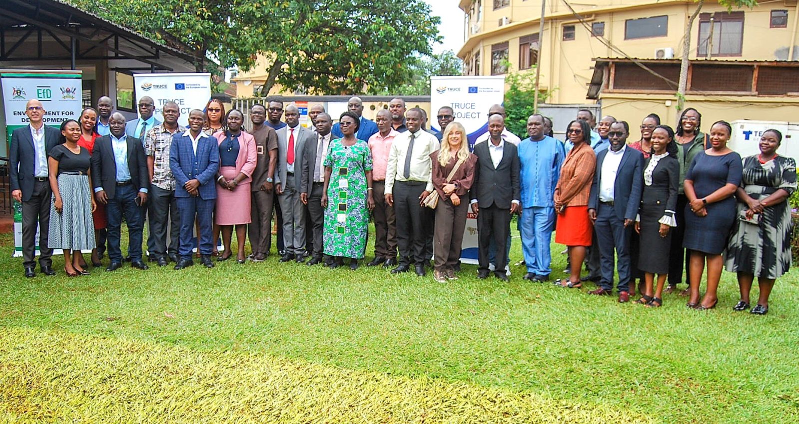 Participants at the TRUCE Project inception meeting held in Jinja 8th April 2026. European Union-funded four year Transitioning Higher Education Regulators and Universities to Competence-Based Education in East and West Africa (TRUCE) project to strengthen the capacities of universities and higher education regulators in Uganda and Ghana to transition to Competence-Based Education (CBE) implemented by College of Education and External Studies (CEES), Makerere University Kampala. Inception Meeting 8th and 9th of April 2026, Jinja Uganda, East Africa.