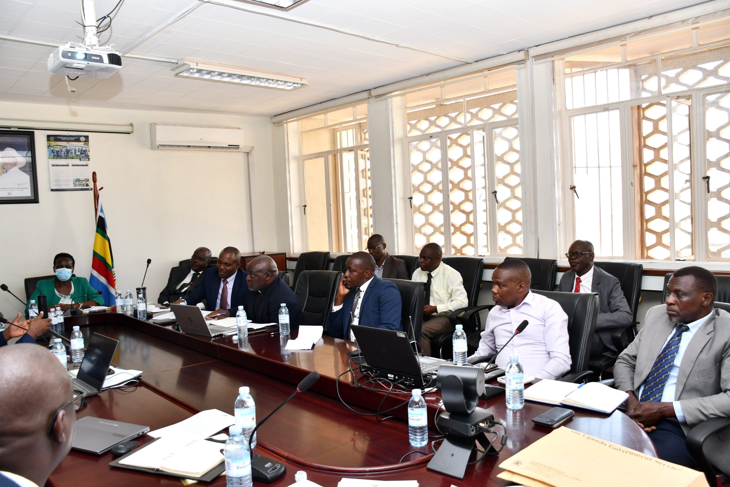Some of the MoES officials that attended the presentation of study findings. Researchers from the College of Natural Sciences (CoNAS) and the College of Education and External Studies (CEES), Makerere University, presentation of findings of study on the persistent poor performance in Biology in national examinations to senior officials at the Ministry of Education and Sports, 20th April 2026, Kampala Uganda, East Africa.