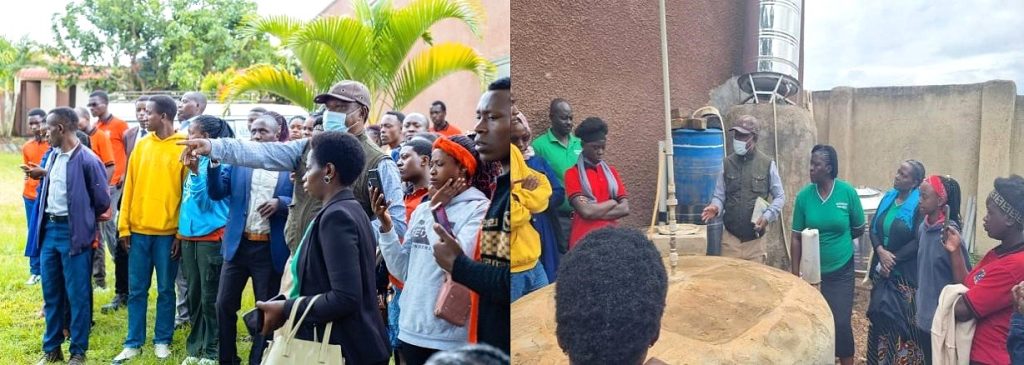 Students of MAMITA Technical and Business Institute undergoing training. Department of Plant Sciences, Microbiology and Biotechnology, College of Natural Sciences (CoNAS), Makerere University, Kampala, project “Bio-innovation of biogas, biofertilizer, and biopesticide through the utilization of bio-waste” to promote transformation of household food waste into biogas and other valuable bio-products, dissemination of research findings to stakeholders in Mbarara City, 15th April 2026, Uganda, East Africa.