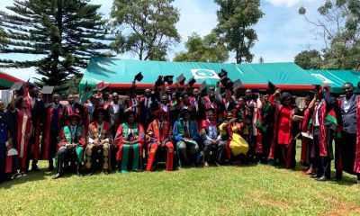 AFRISA Graduands take a picture with Makerere University officials at the 6th Graduation ceremony held at CoVAB on 31st March, 2026. Over 165 graduates unveiled as job creators during the 6th certificate award ceremony of the College of Veterinary Medicine, Animal Resources and Biosecurity (COVAB) at Ruth Keesling Wildlife Health and Research Centre Gardens, 31st March 2026, Makerere University, Kampala Uganda, East Africa.