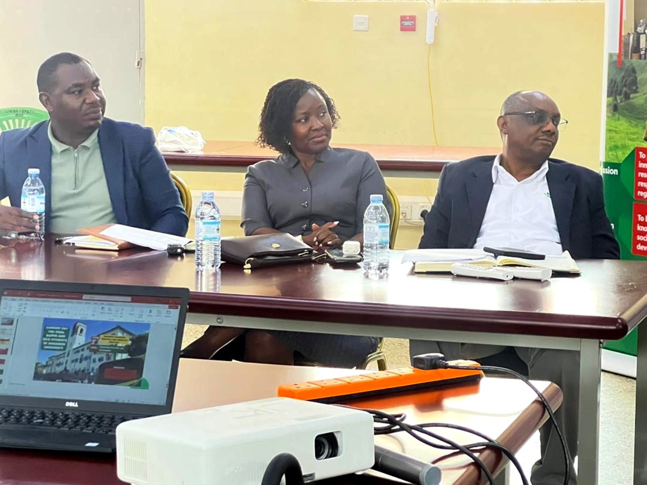 Dr. Dorothy Nampanzira Kalule (centre), Head of the Department of Livestock and Industrial Resources. Department of Livestock and Industrial Resources Bachelor of Industrial Livestock and Business (BILB) and Bachelor of Animal Production Technology and Management (BAPT) finalists Careers Day, theme “Bridging Academic Training and Industry Practice: Preparing Livestock Graduates for Professional Excellence and Sector Transformation,” April 2026, Centre for Biosecurity and Global Health, College of Veterinary Medicine, Animal Resources and Biosecurity (CoVAB), Makerere University, Kampala Uganda, East Africa.