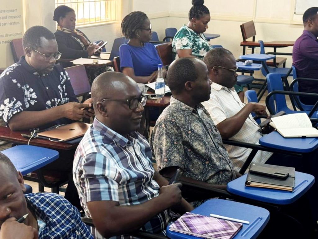 Some of the CHUSS staff that attended the RIMS training. Comprehensive Hands-on training in the Research Information Management System (RIMS) by the Directorate of Graduate Training (DGT) and Directorate for ICT Support (DICTS) for staff from School of Psychology, School of Social Sciences, School of Liberal and Performing Arts, and the School of Languages, Literature and Communication, 16th April 2026, College of Humanities and Social Sciences (CHUSS) Smart Room, Makerere University, Kampala Uganda, East Africa.