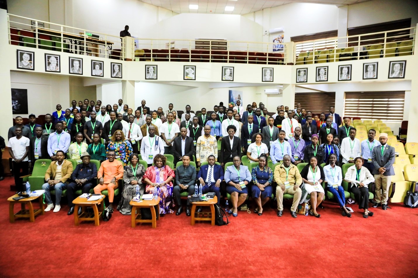 Participants pose for a group photo at the event held on April 13, 2026. 2026 Julius Nyerere Leadership Lecture and Youth Conversations at Makerere University. Convened by the Julius Nyerere Leadership Centre (JNLC) in partnership with the Council for the Development of Social Science Research in Africa (CODESRIA), April 13, 2026, Kampala Uganda, East Africa.