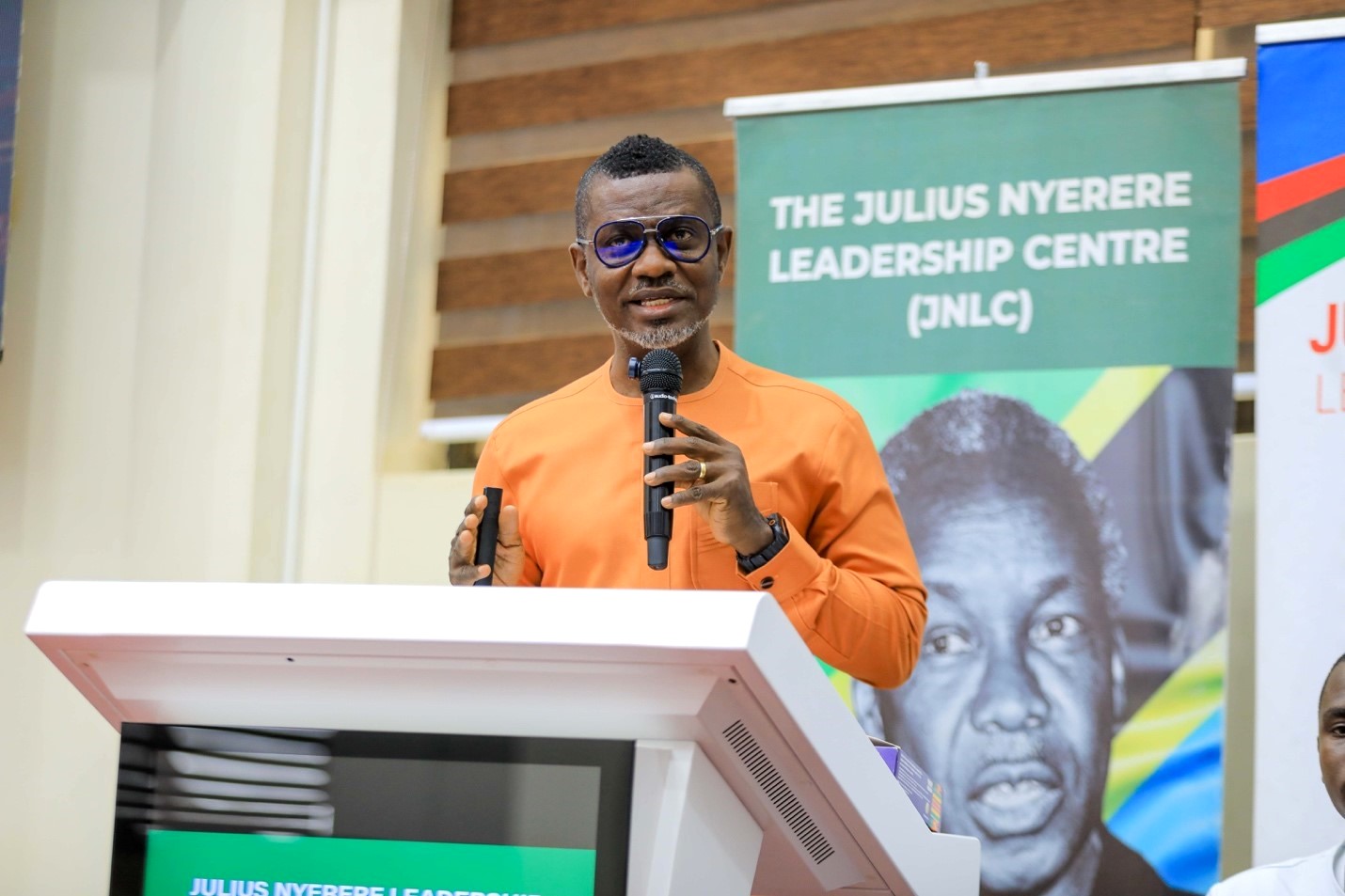 Keynote Speaker, Mr. Israel Laryea - Executive head, Influencer Africa. 2026 Julius Nyerere Leadership Lecture and Youth Conversations at Makerere University. Convened by the Julius Nyerere Leadership Centre (JNLC) in partnership with the Council for the Development of Social Science Research in Africa (CODESRIA), April 13, 2026, Kampala Uganda, East Africa.