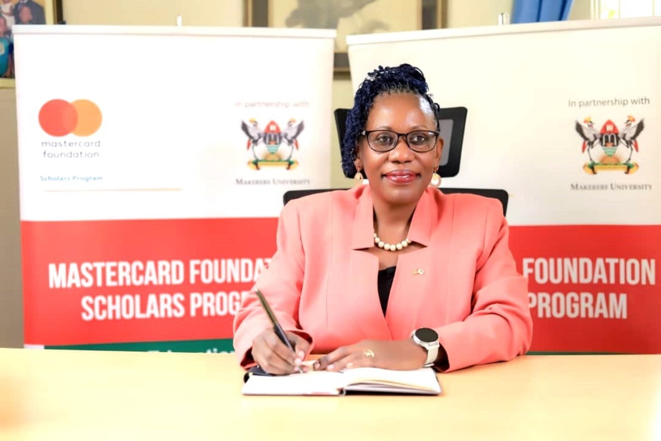 Prof. Justine Namaalwa, the Program Director, Mastercard Foundation Scholars Program, Makerere University. Graduation of the final Cohort of 10 Mastercard Foundation Scholars from the first phase of the Mastercard Foundation Scholars Program (2013-2023), Makerere University, Kampala Uganda, East Africa.