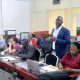 Prof. Kikooma Julius addresses participants at the workshop on 23rd April 2026. Journal Editors’ Workshop organized by Makerere University Press (Mak Press) to discuss publication standards, consistency in journal production, international indexing requirements, governance, and sustainability of academic journals, April 23, 2026, in the Smart Room, College of Humanities and Social Sciences (CHUSS), Kampala Uganda, East Africa.