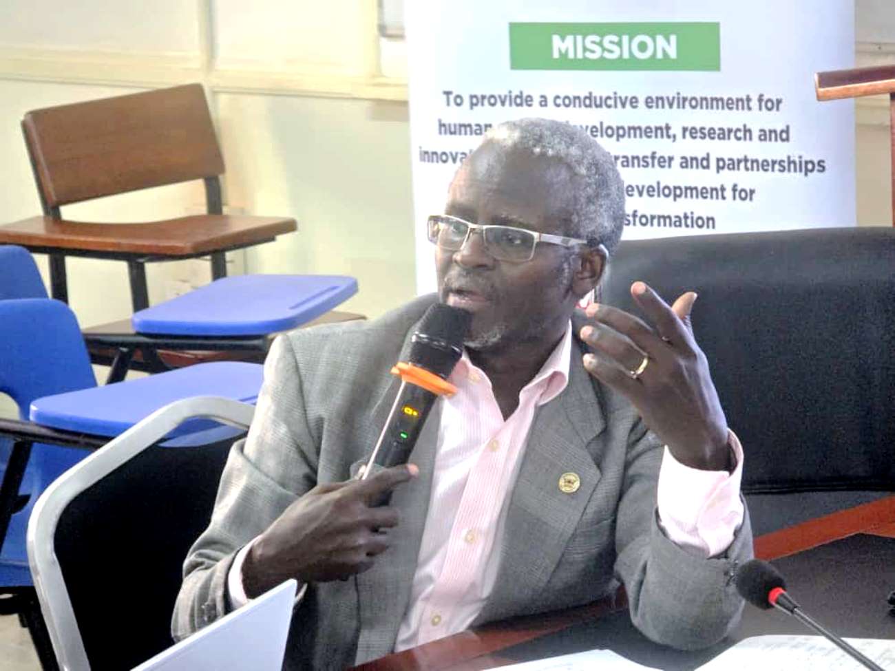 Prof. William Tayeebwa. Journal Editors’ Workshop organized by Makerere University Press (Mak Press) to discuss publication standards, consistency in journal production, international indexing requirements, governance, and sustainability of academic journals, April 23, 2026, in the Smart Room, College of Humanities and Social Sciences (CHUSS), Kampala Uganda, East Africa.