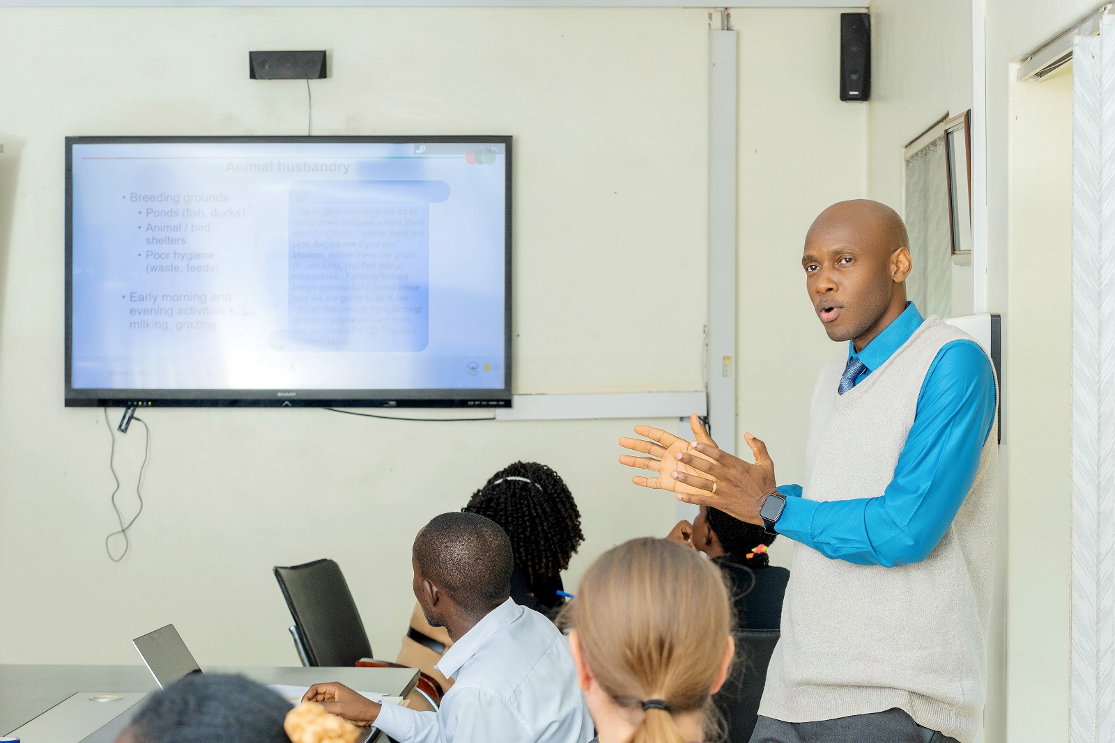 Stakeholders’ workshop on the social determinants of malaria led by Assoc. Prof. David Musoke of Makerere University and Dr. Kevin Deane of The Open University presented ongoing and previous findings, April 15, 2026, at MakSPH’s Resilient Africa Network, Plot 30, Upper Kololo Terrace, Kampala Uganda, East Africa.