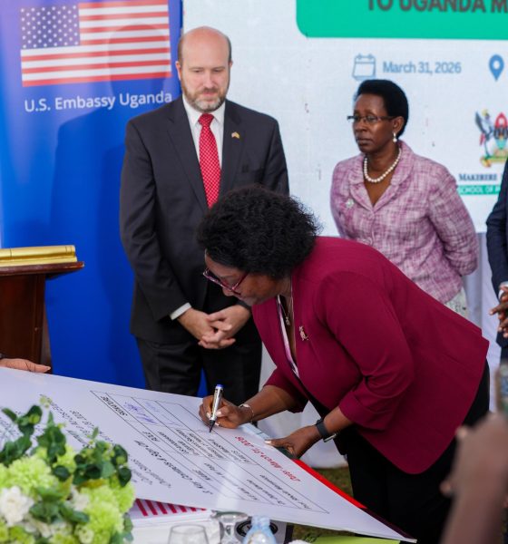 Prof. Rhoda Wanyenze, Dean of MakSPH and Principal Investigator of METS signs to transition the digital health systems and assets to the Ministry of Health on 31st March 2026. Transition of Uganda’s digital health systems and assets built over 15 years through the Makerere University School of Public Health Monitoring and Evaluation Technical Support (MakSPH-METS) Program with funding from the U.S. Government to the Ministry of Health (MoH), 31st March 2026, MoH Headquarters, Kampala Uganda, East Africa.