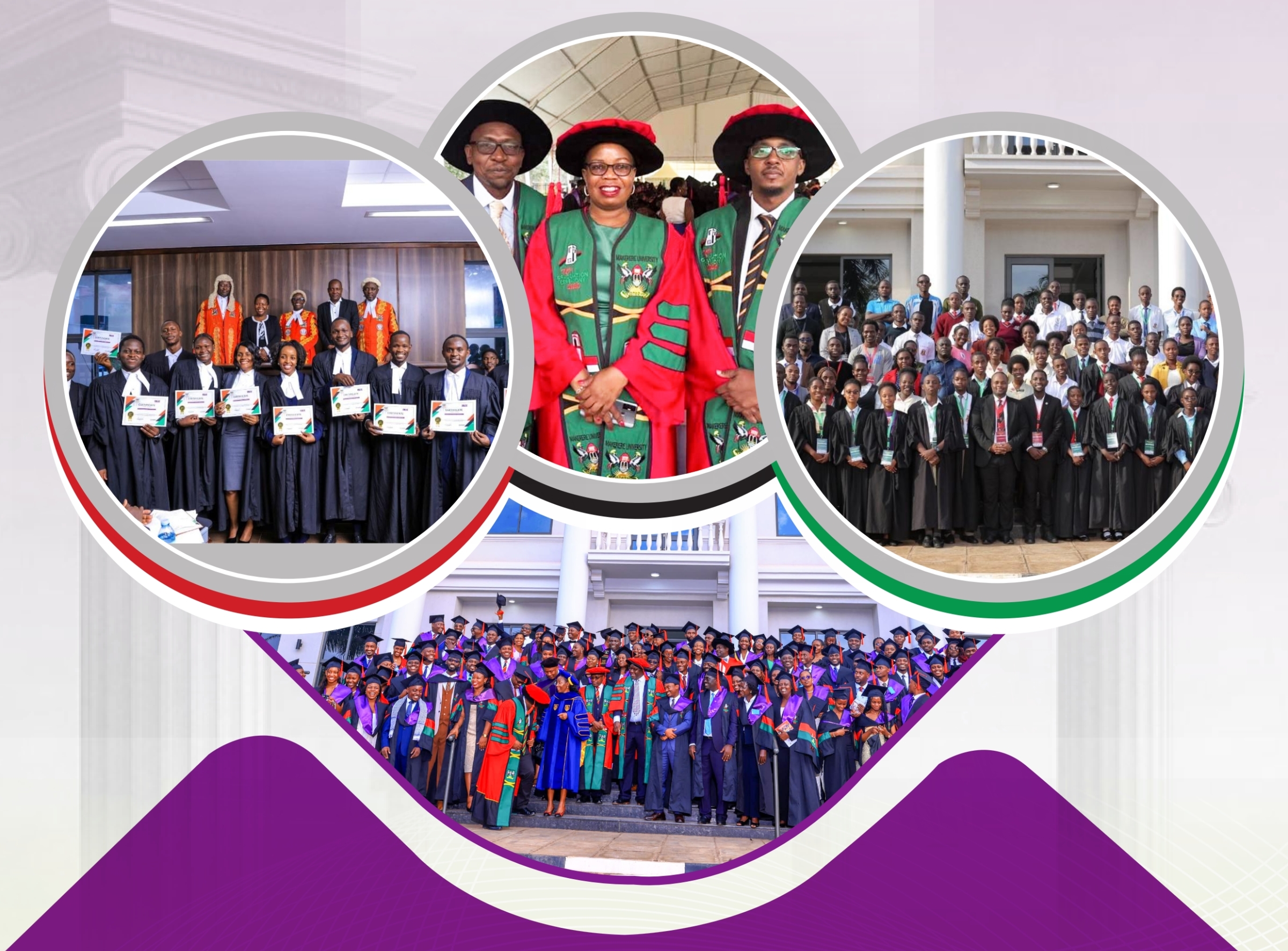 Cover page of the School of Law Annual Report for 2025. Makerere University, Kampala Uganda, East Africa.